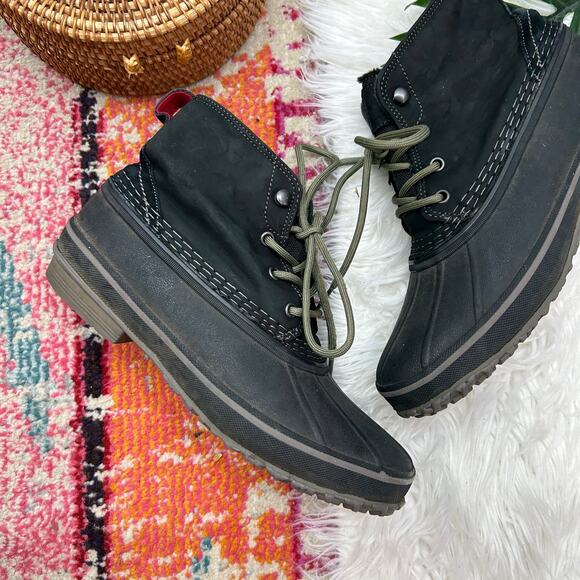 UGG Black Waterproof Winter Zetik Duck Boot Mens 7 Style 1017304 - Picture 2 of 8